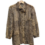 Canadia Fawn Print Llush Faux Fur Coat
