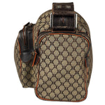 Celine Vintage Canvas Macadam Messenger Bag