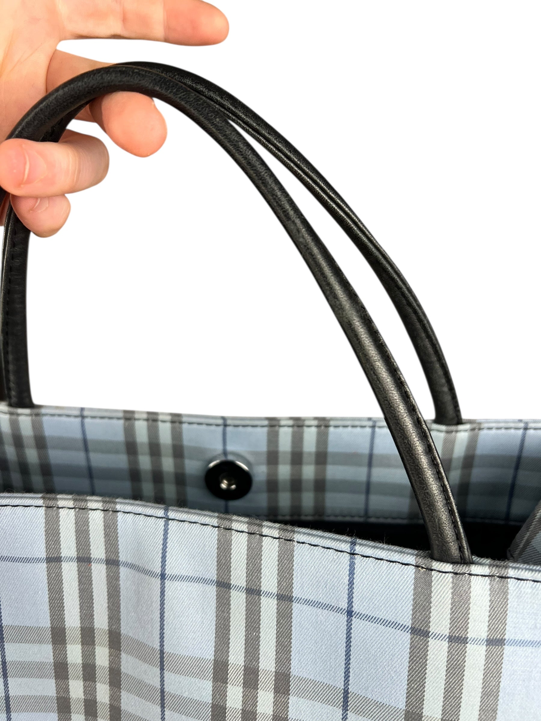 Burberry Blue London Tote Bag
