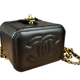 Chanel Lambskin Quilted Leather Cosmetic Bag