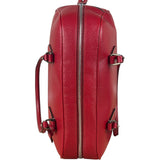 Prada Red Leather Bowling Shoulder Bag