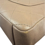Chanel Beige Quilted Caviar Petite Shopping Tote 2004