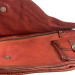 Christian Dior Burgundy Leather Gaucho Saddle Large Shoulder Bag