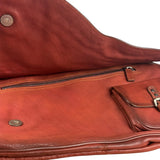Christian Dior Burgundy Leather Gaucho Saddle Large Shoulder Bag