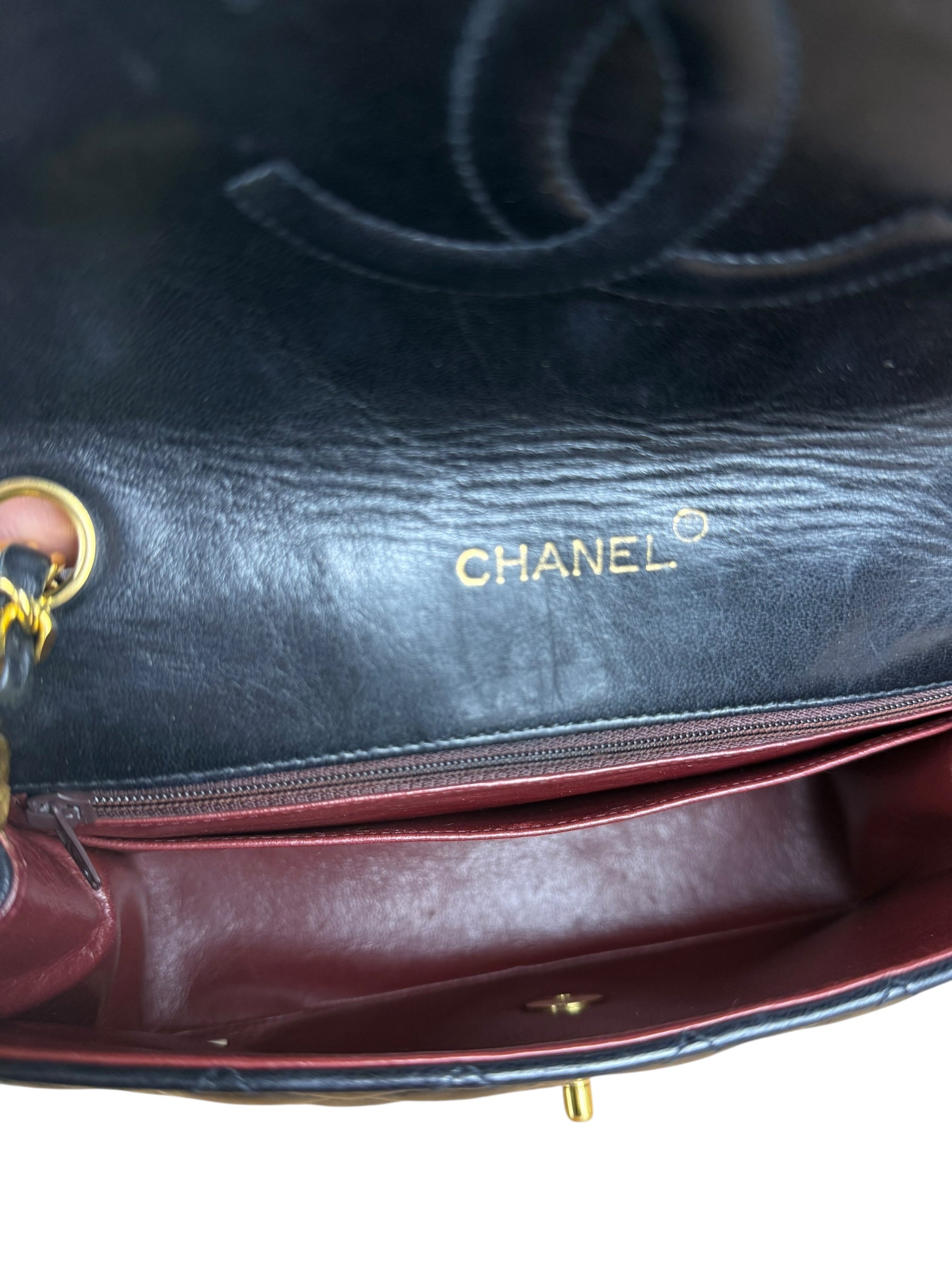 Chanel CC Black Classic Flap Bag 1988