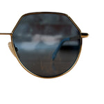 Fendi Blue Gold Frame Sunglasses