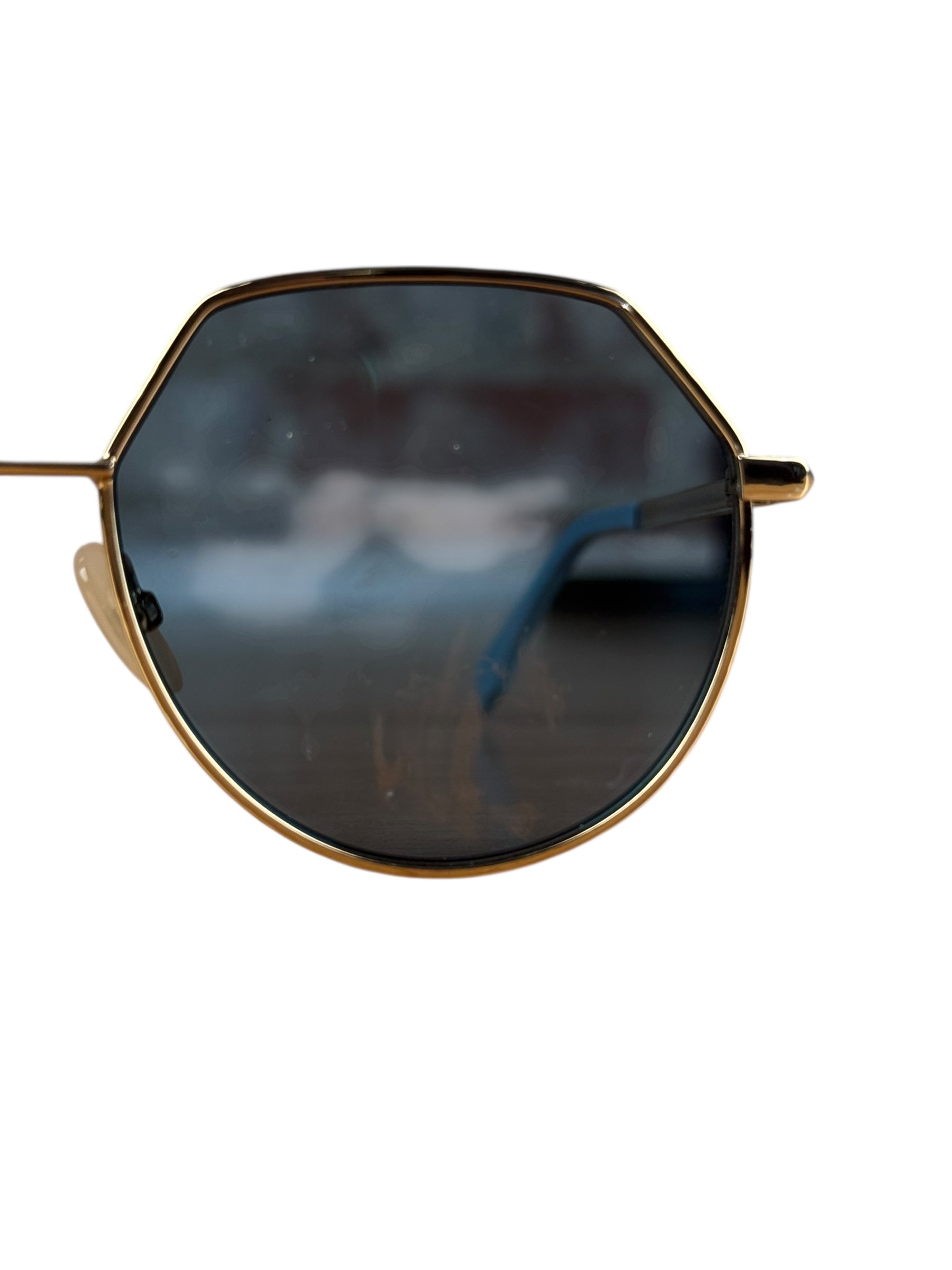 Fendi Blue Gold Frame Sunglasses
