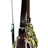 Fendi Canvas Baguette Dark Brown Beaded