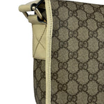 Gucci GG Leather Lined Flap Messenger Bag