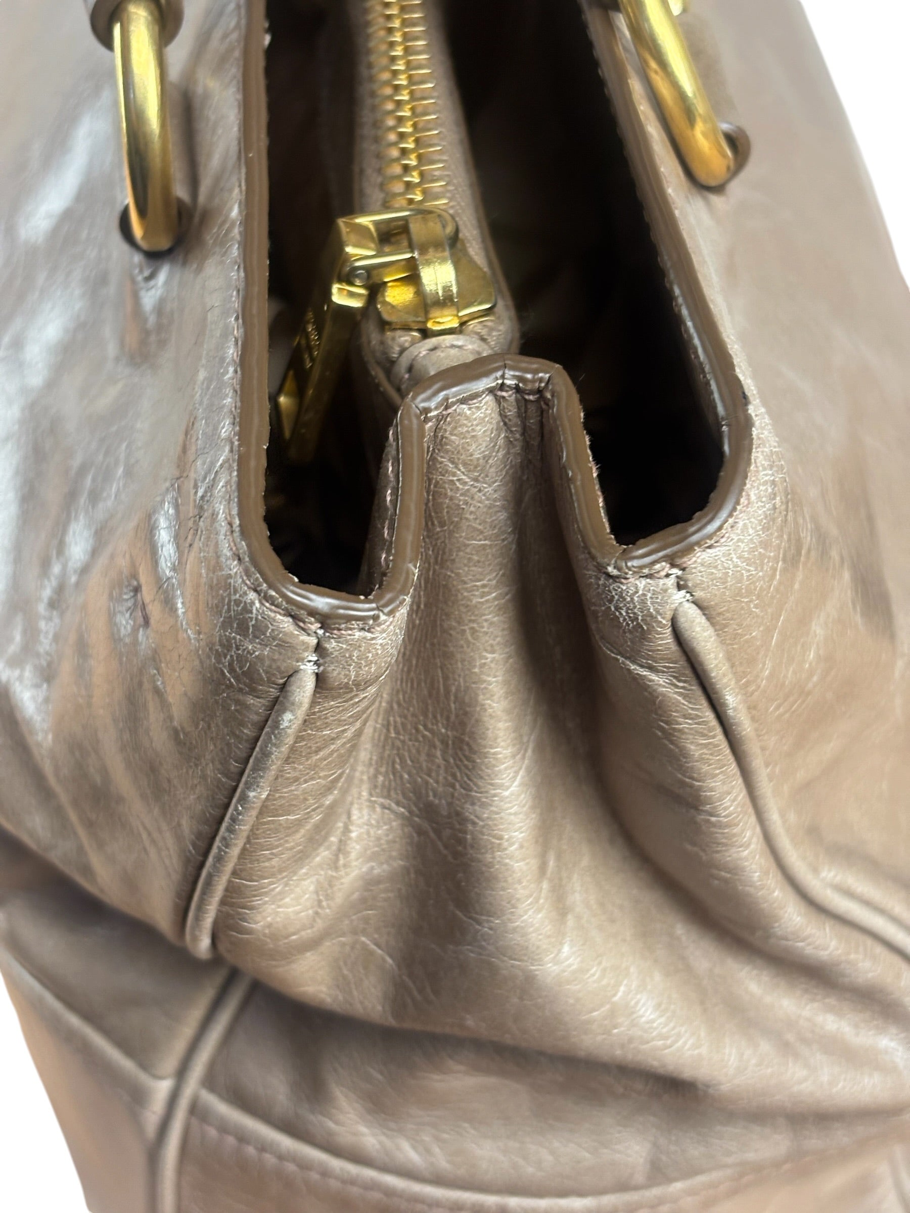 Prada Vitello Shine 2Way Tote Bag