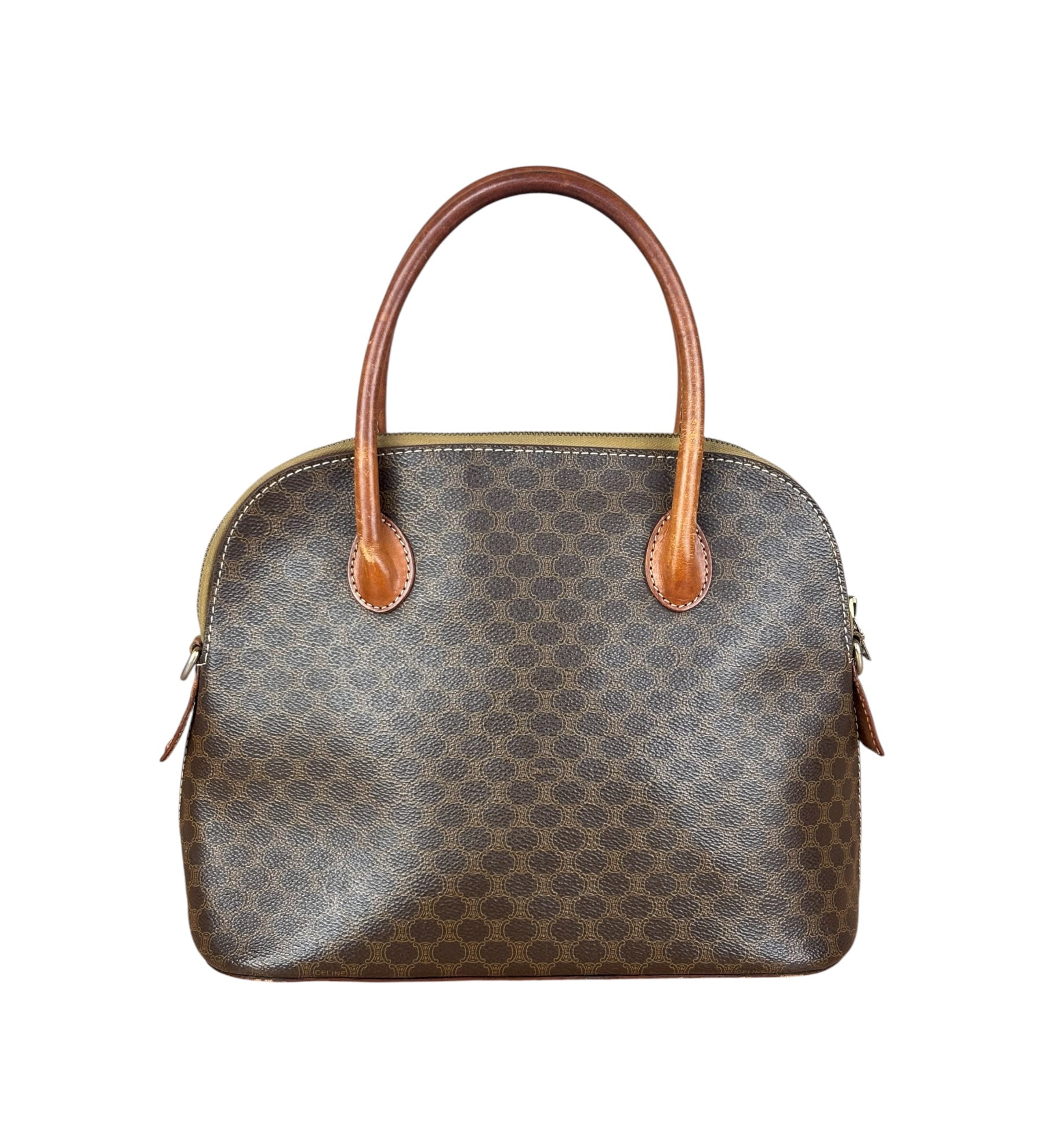 Celine Vintage Macadam 2Way Top Handle Bag