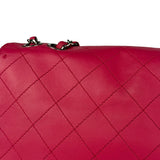 Chanel Pink Quilted Leather Accordion Flap Bag 2014