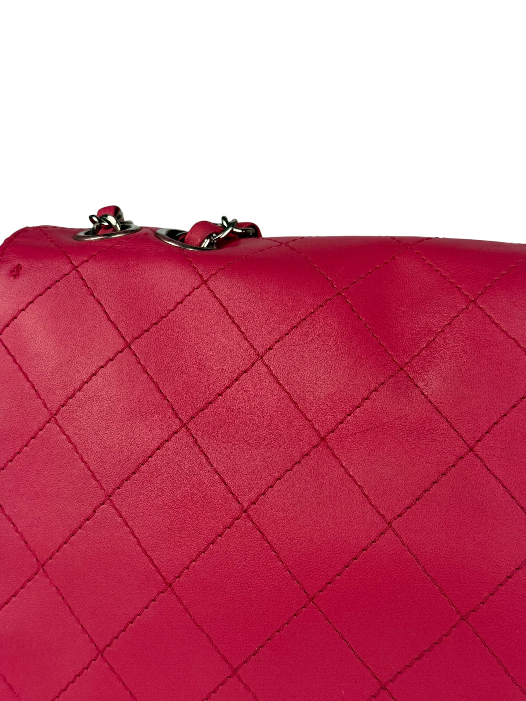 Chanel Pink Quilted Leather Accordion Flap Bag 2014
