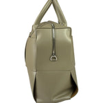 Bottega Veneta Olive Green Leather Intrecciato Arco Two-Way Bag