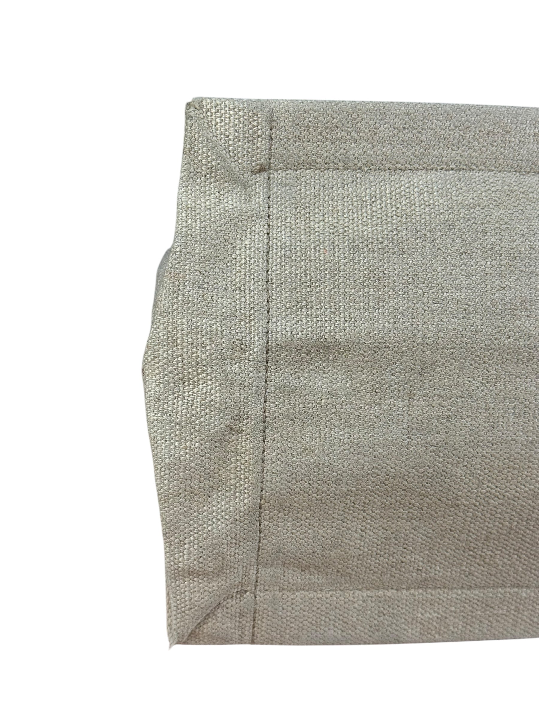 Saint Laurent Beige Canvas Rive Gauche Tote Bag