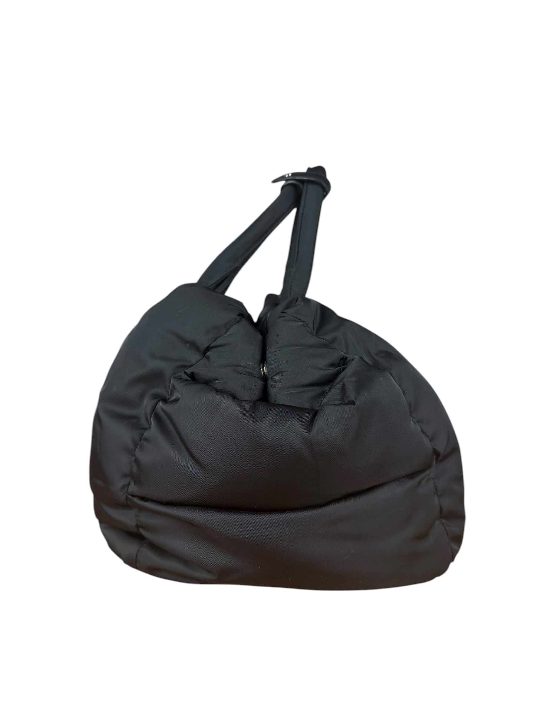 Prada Black Quilt Bomber Duffle Bag