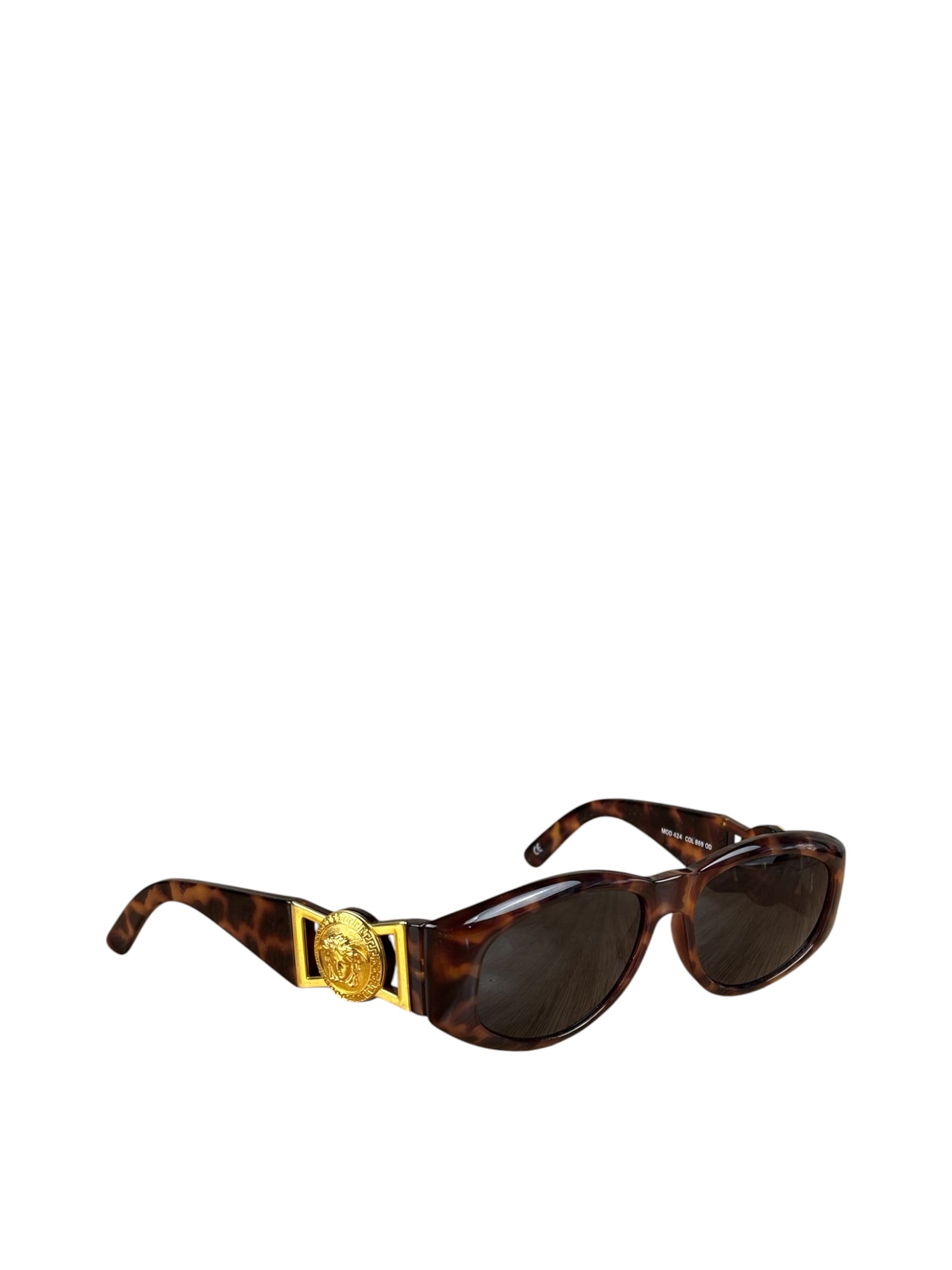 Versace Tortoise Medusa Sunglasses