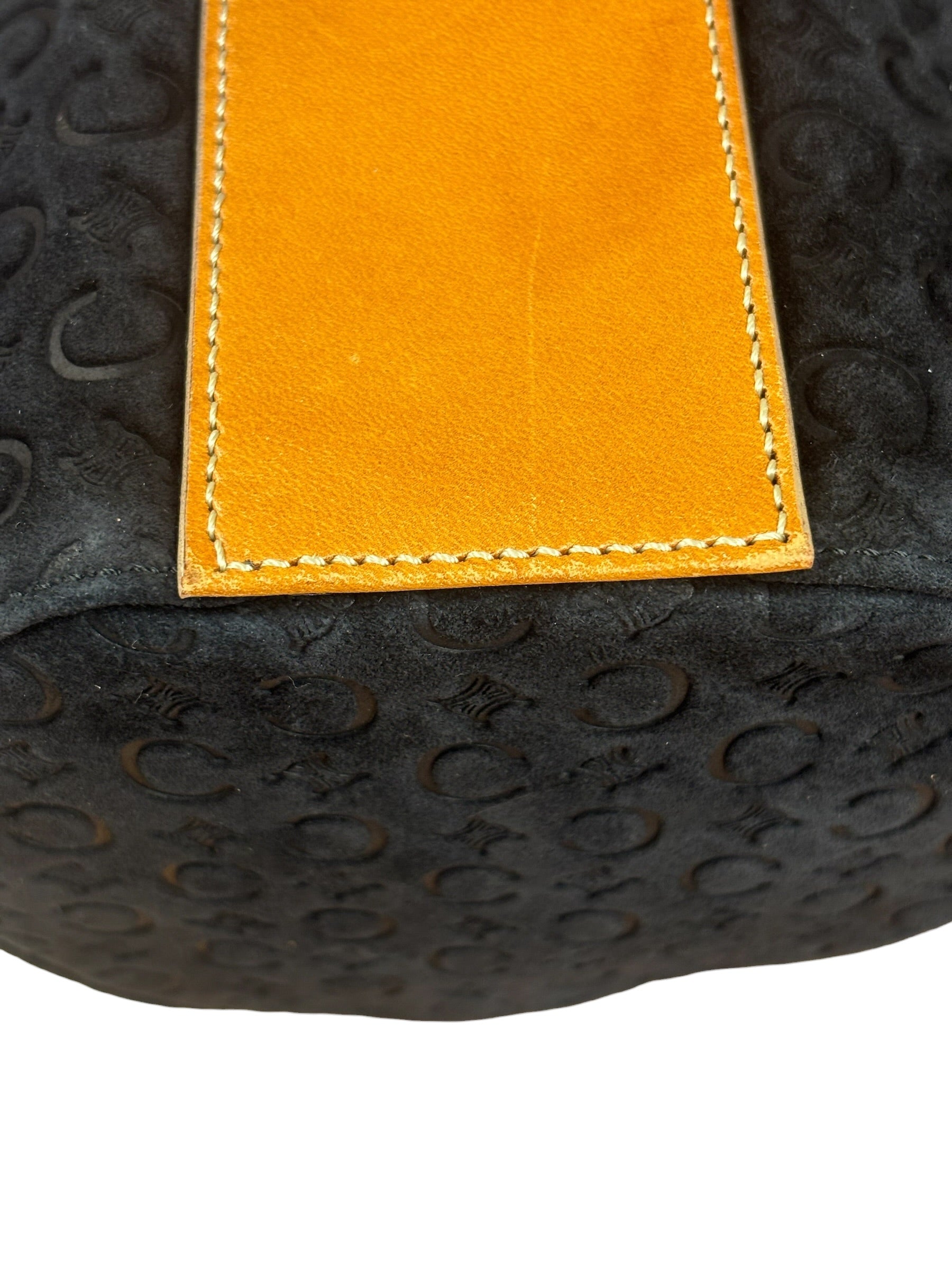 Celine Black Macadam Velour Handbag