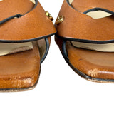 Jimmy Choo Brown Vachetta Leather Sandals