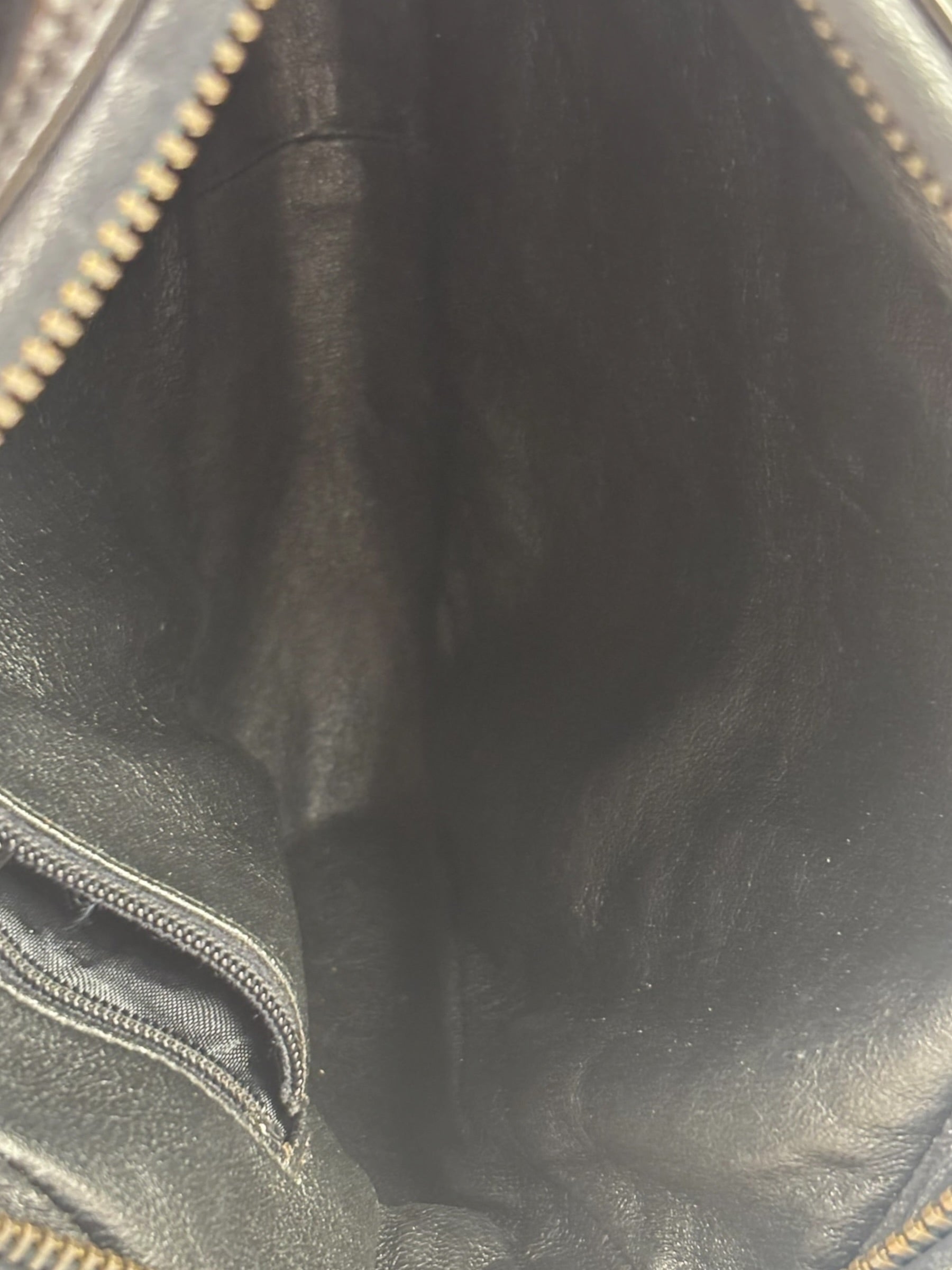 Chanel Black Quilted Patent Leather Camera Bag 1989