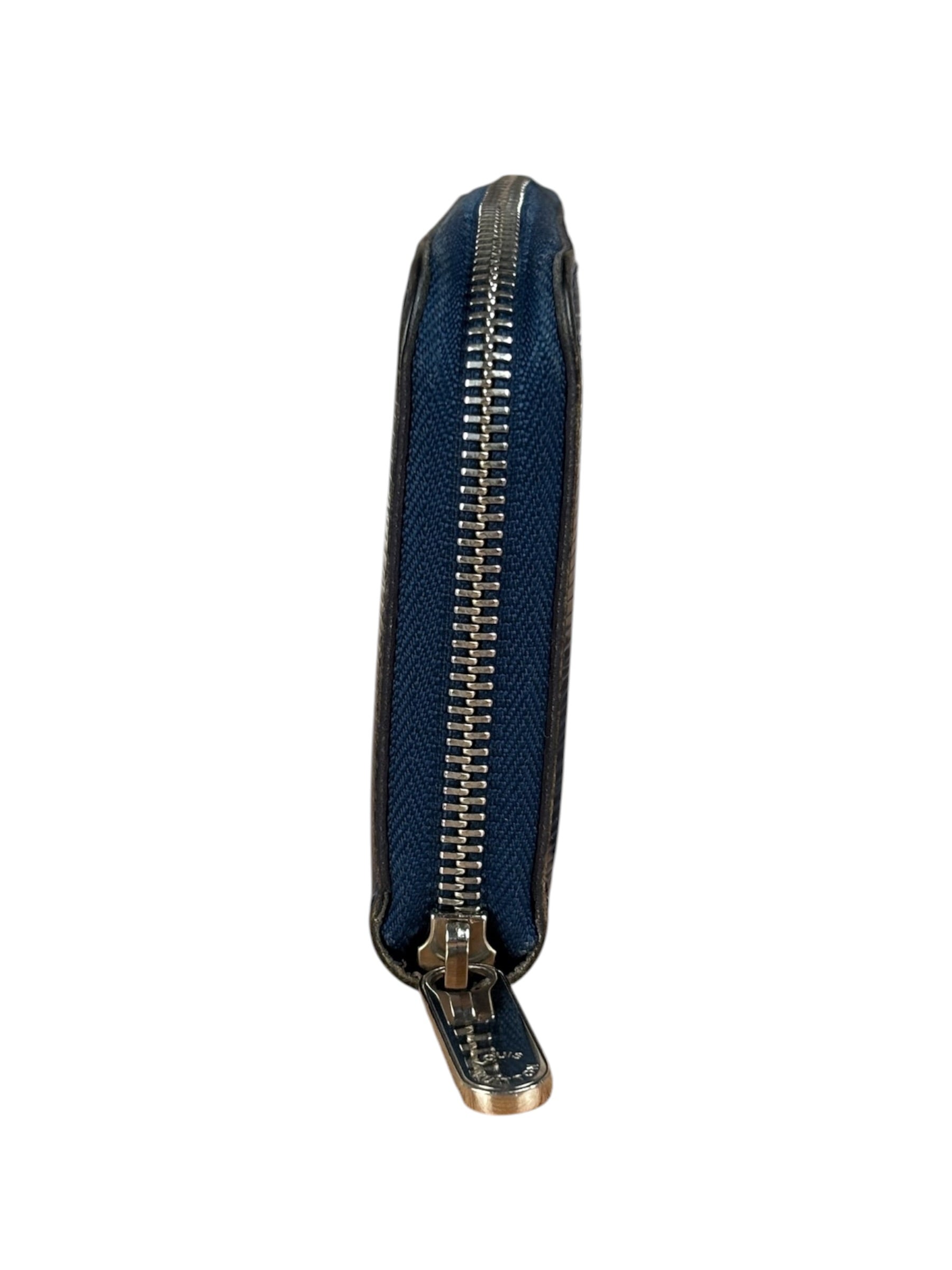 Louis Vuitton Blue Epi Leather Zip Wallet
