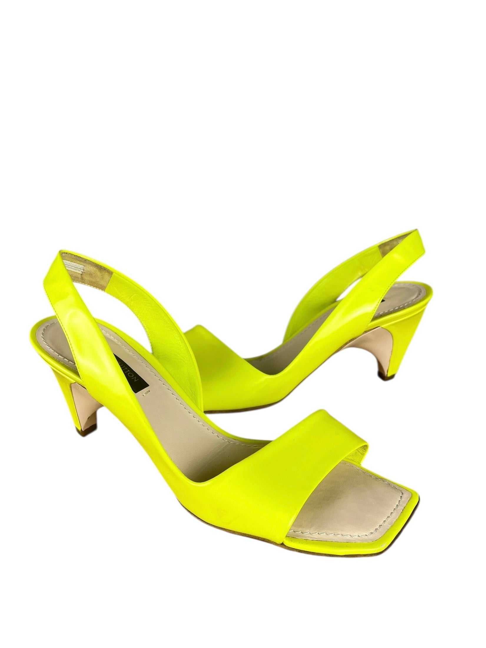 Louis Vuitton Neon Leather Heel
