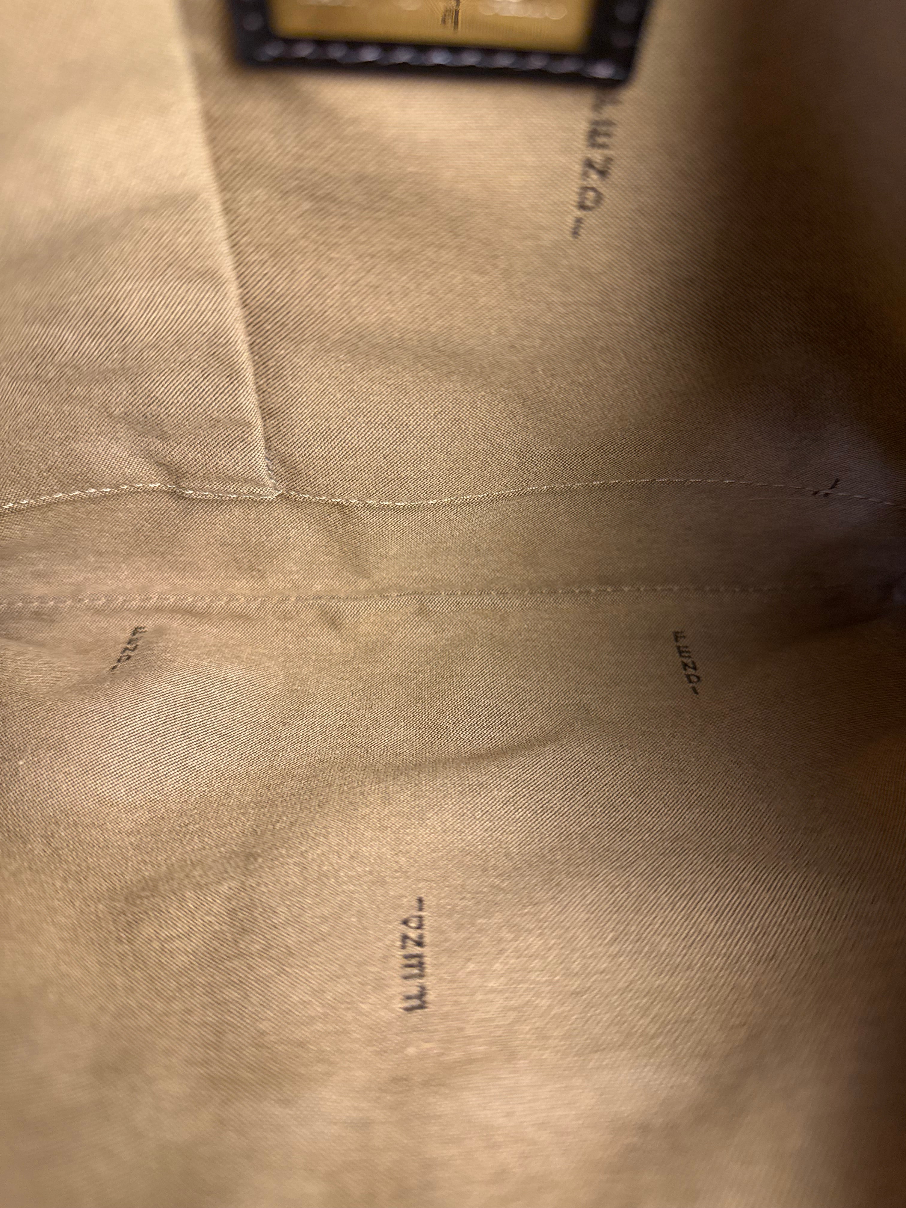 Fendi Vintage Zucca Pattern Canvas Shoulder Bag