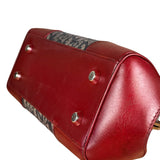 Christian Dior 2005 Doctor Bag Navy/Red Leather Trim