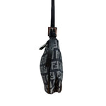 Fendi FF Black Canvas Boat Pochette