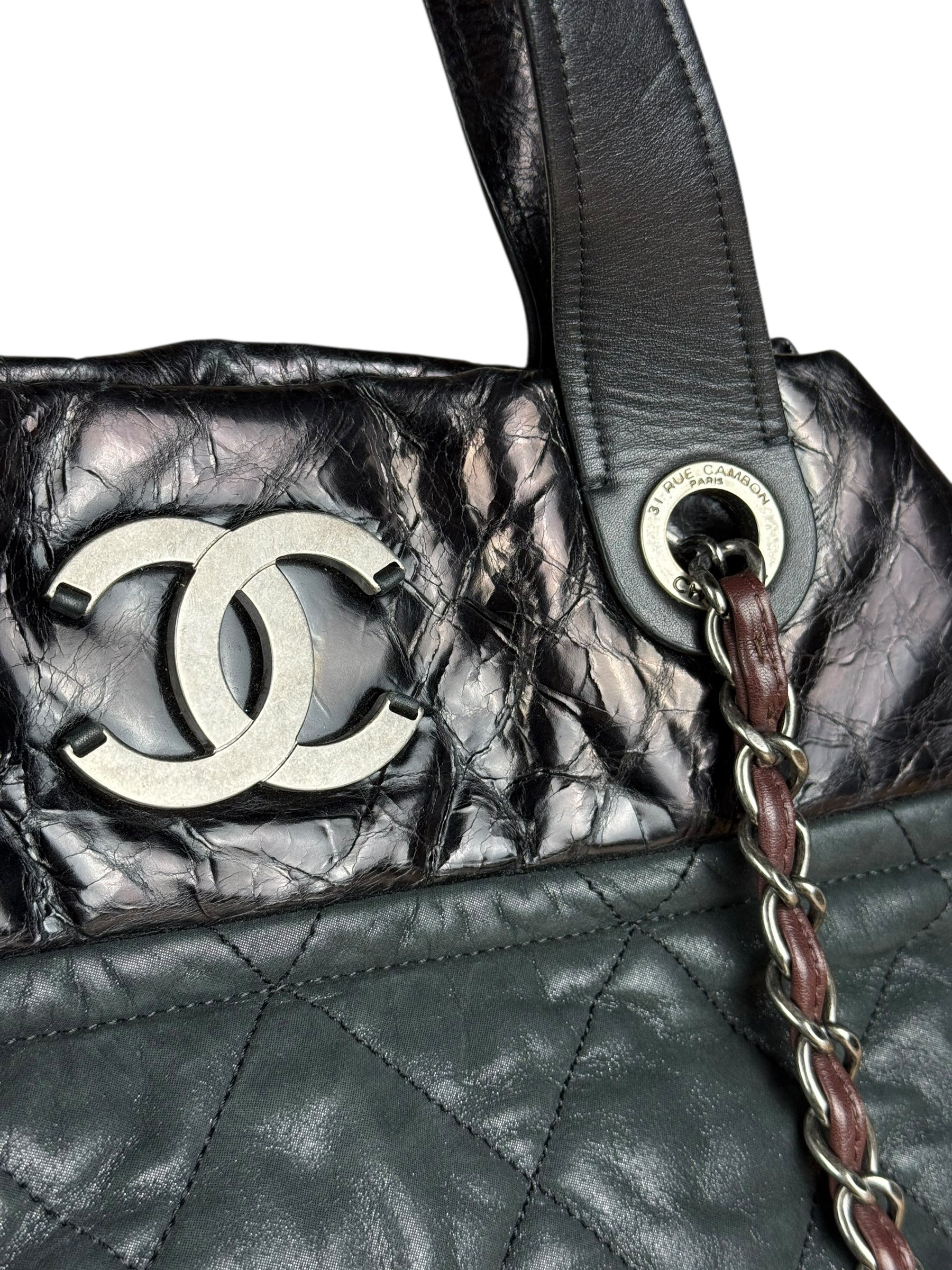 Chanel Matelasse In The Mix Leather Chain Tote '09