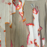Chanel Vintage Floral Pleaded Skirt
