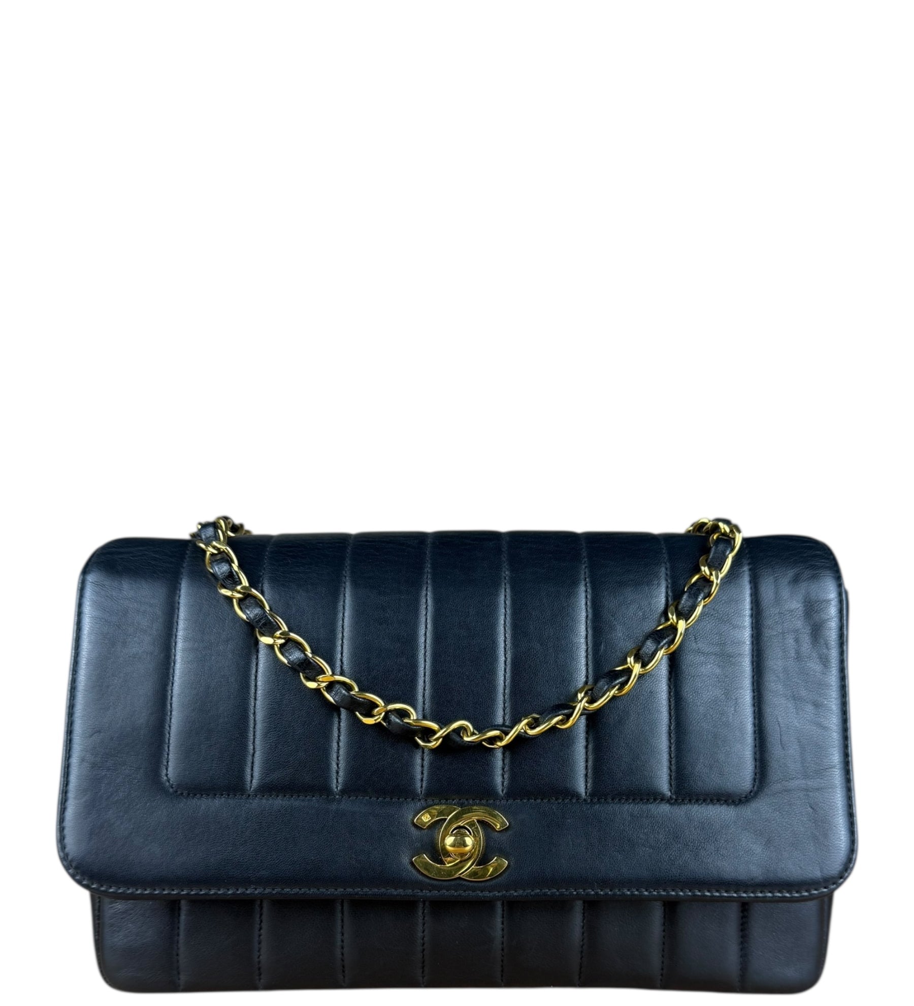 Chanel CC Vertical Quilt Lambskin Flap Bag 2016