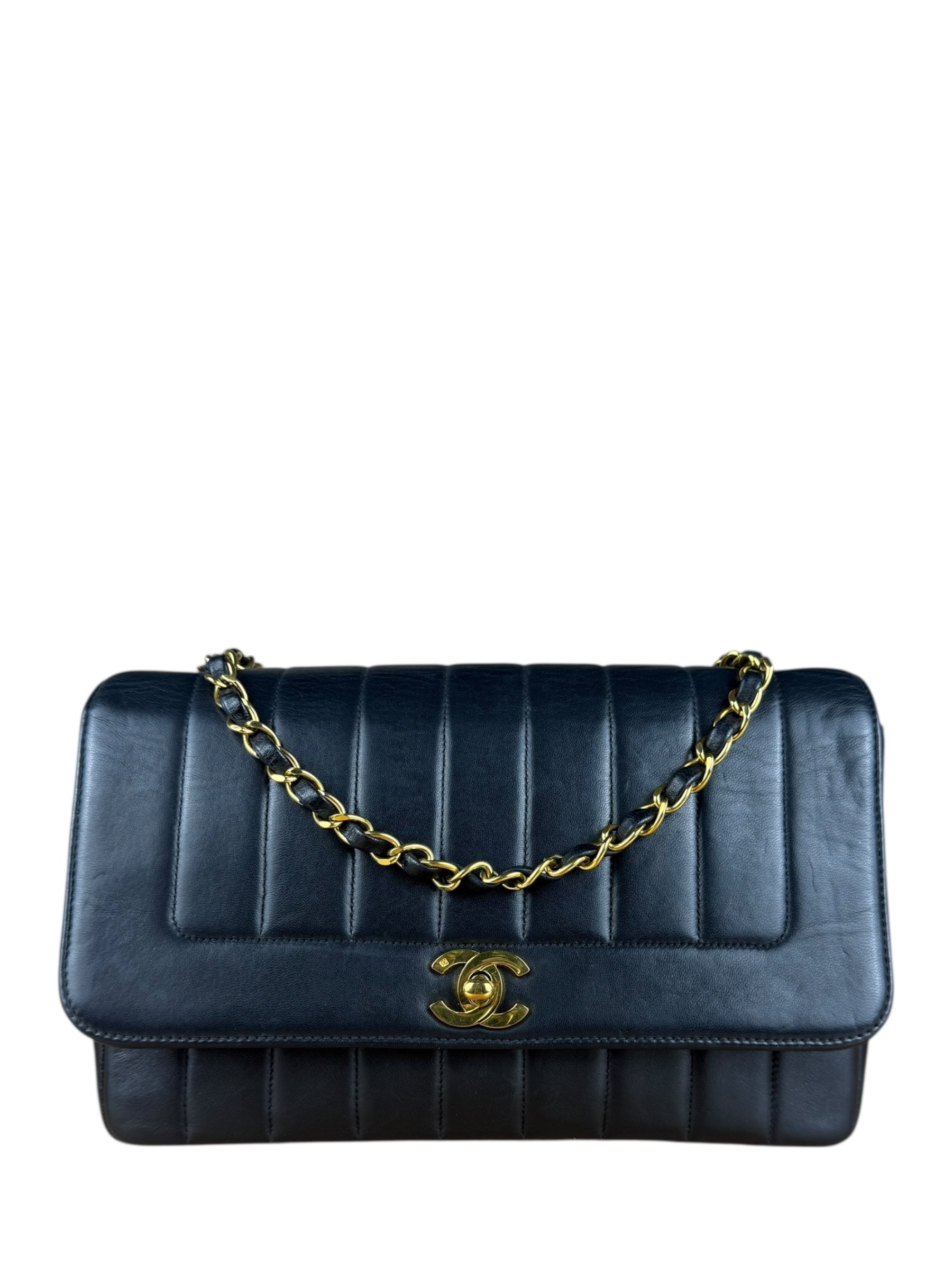 Chanel CC Vertical Quilt Lambskin Flap Bag 2016