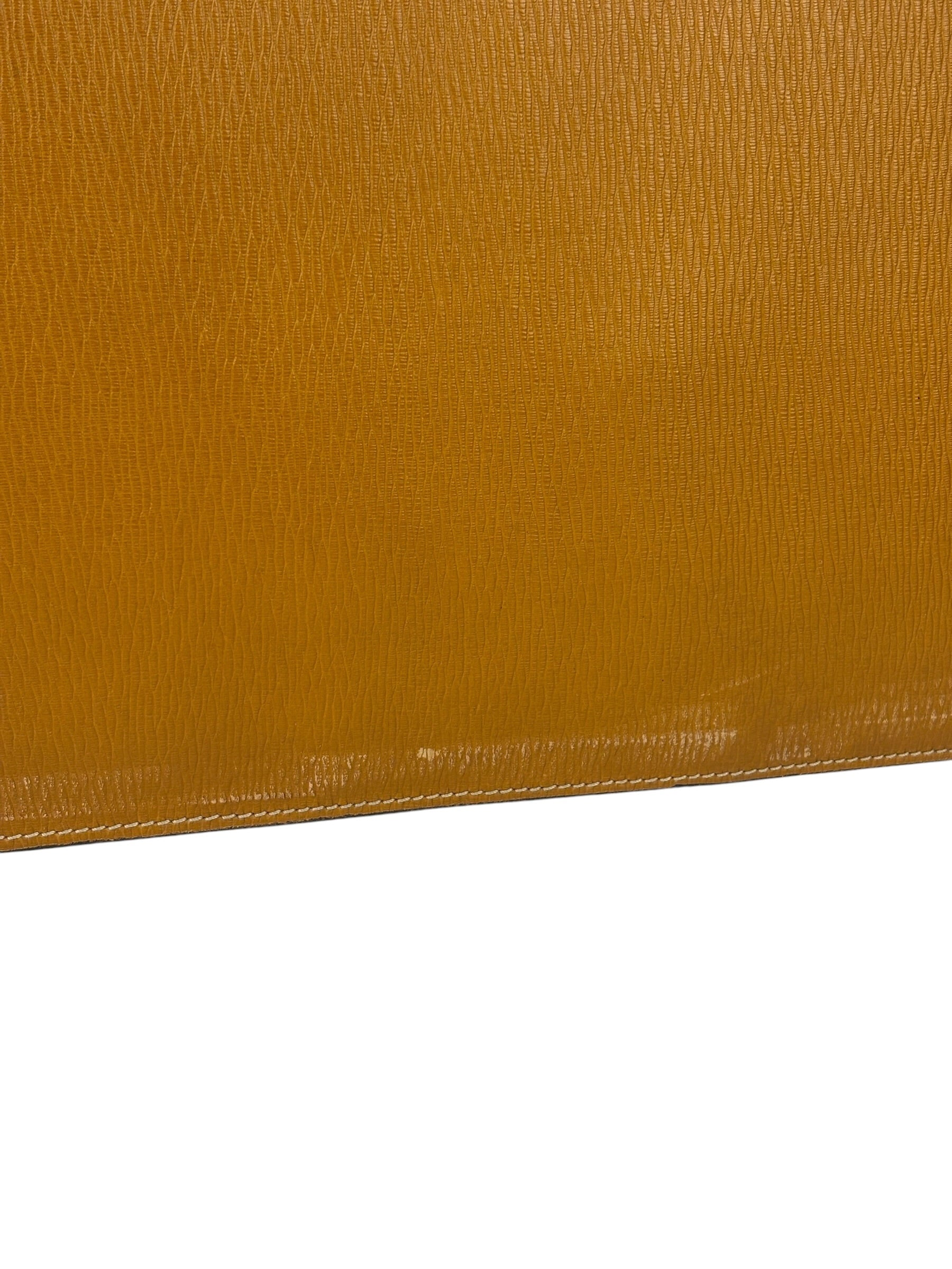 Salvatote Ferragamo Brown Leather Flap Briefcase