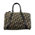Christian Dior Vintage Canvas Monogram Trotter Oblique Boston Hand Bag