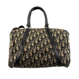 Christian Dior Vintage Canvas Monogram Trotter Oblique Boston Hand Bag