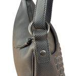 Bottega Veneta Black Coated Canvas PVC Shoulder Bag