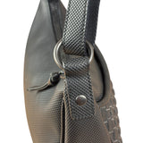 Bottega Veneta Black Coated Canvas PVC Shoulder Bag