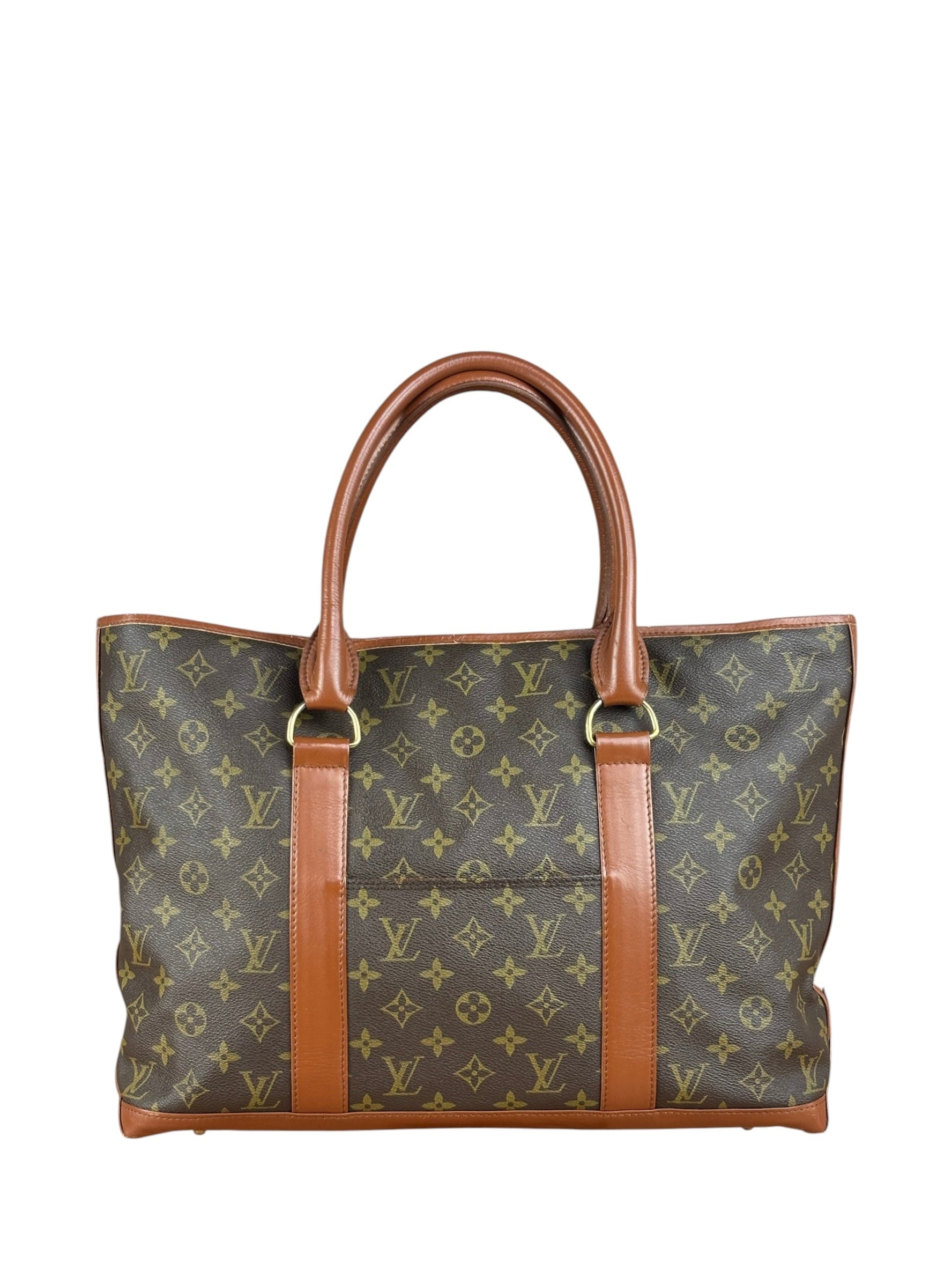 Louis Vuitton Vintage Monogram Sac Weekend Tote Bag MM