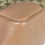 Gucci Beige/Pink Leather Trim Bree Shoulder Bag