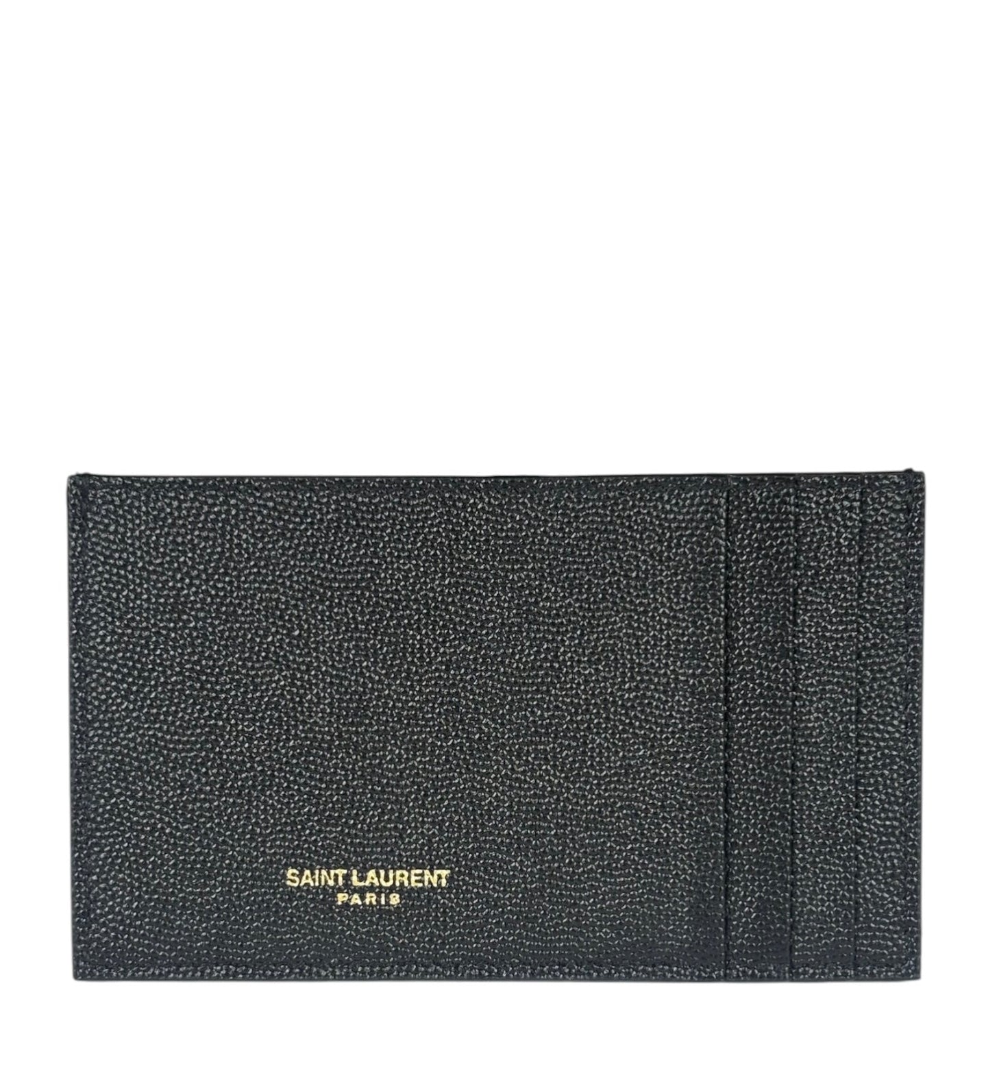 Yves Saint Laurent Black Leather Card Holder