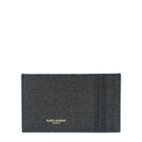 Yves Saint Laurent Black Leather Card Holder