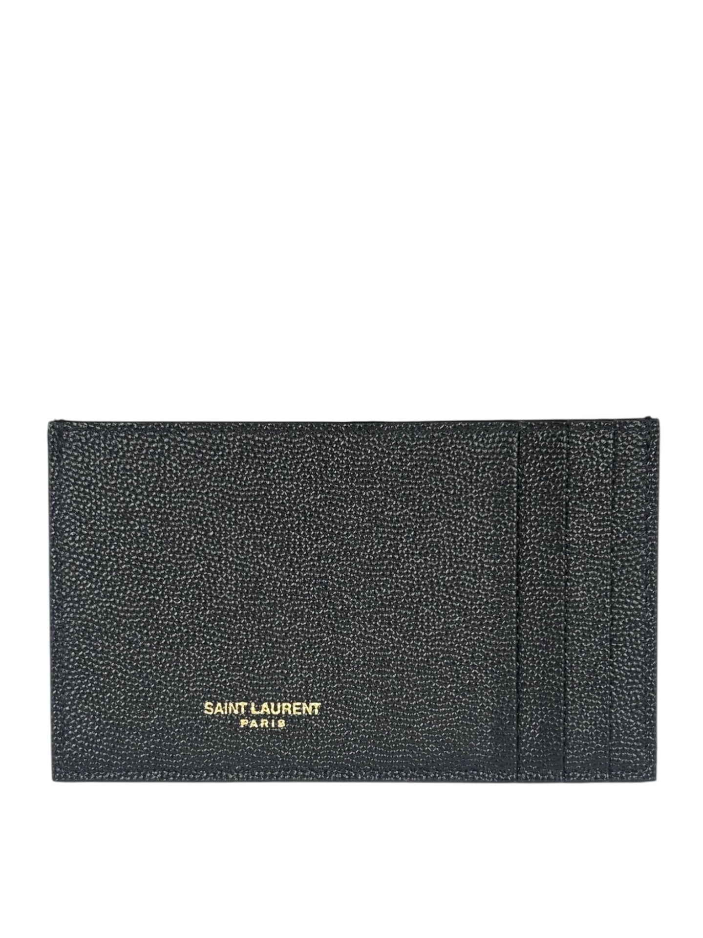 Yves Saint Laurent Black Leather Card Holder