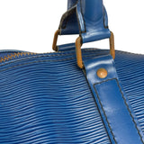 Louis Vuitton Blue Epi Leather Keepall 45
