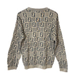Fendi Vintage Brown FF Checkered Sweater