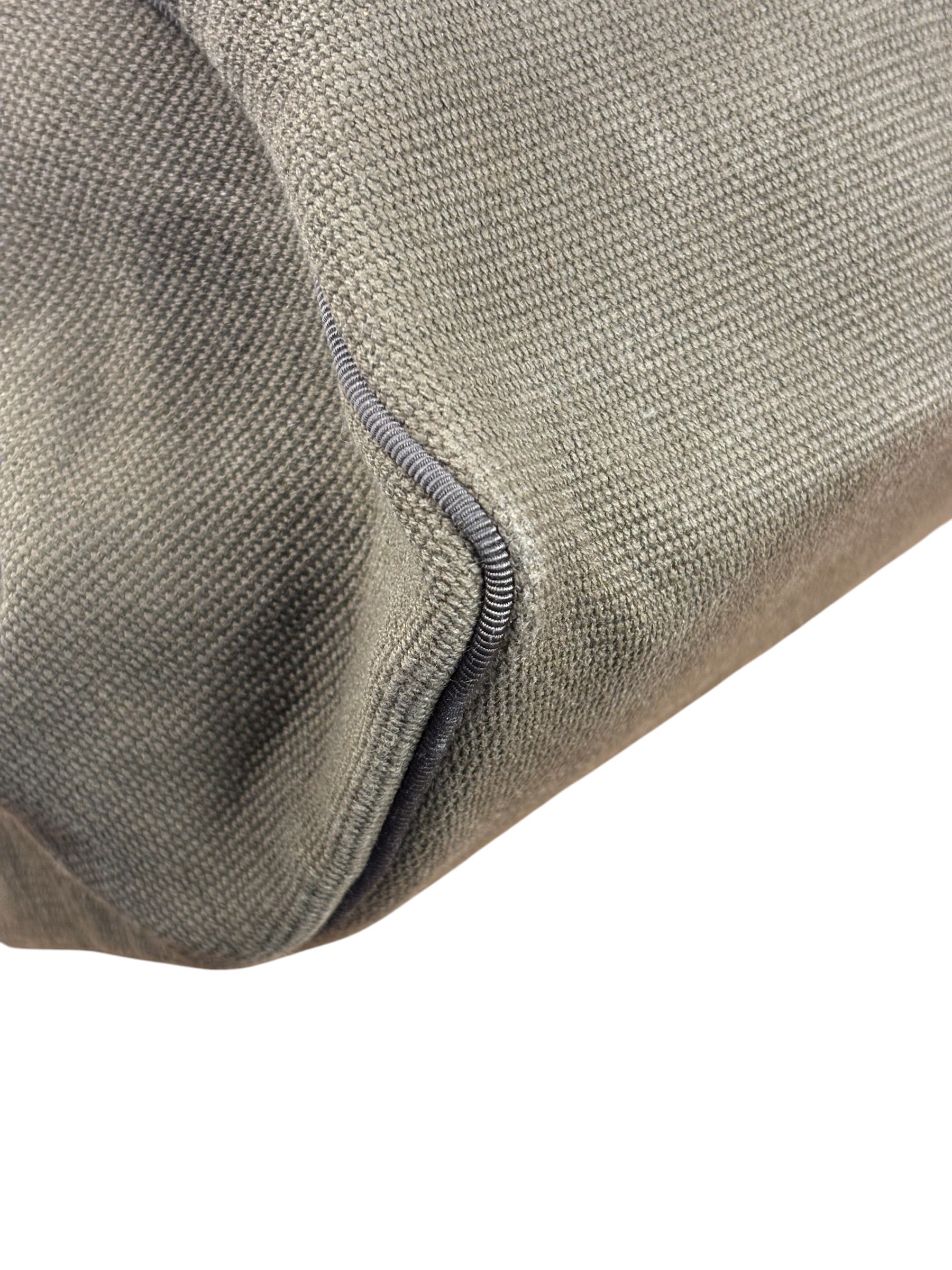 Bottega Venta Vintage Olive/Brown Canvas Large Shopper Shoulder Bag
