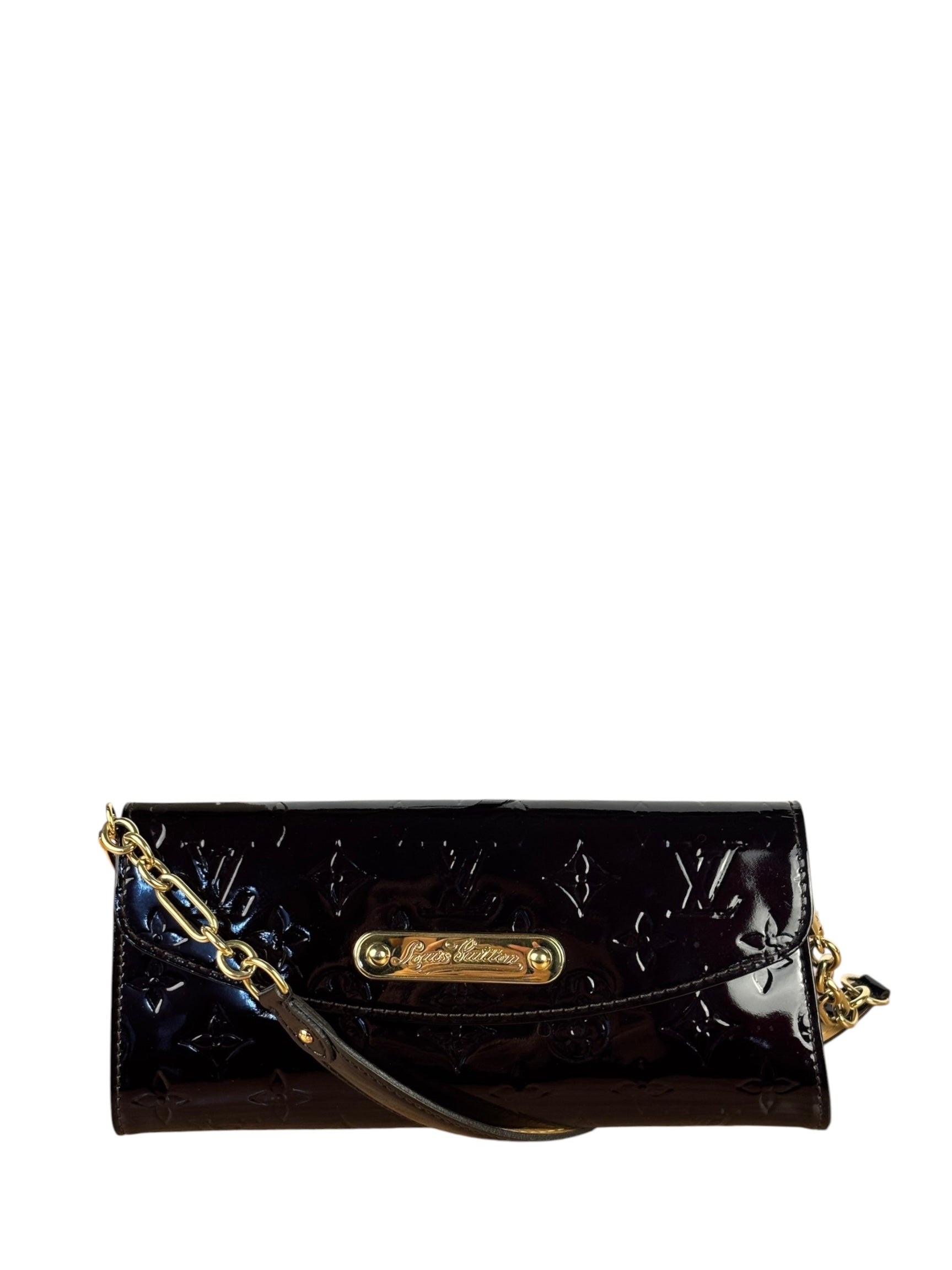 Louis Vuitton Amarante Monogram Vernis Sunset Boulevard Pochette