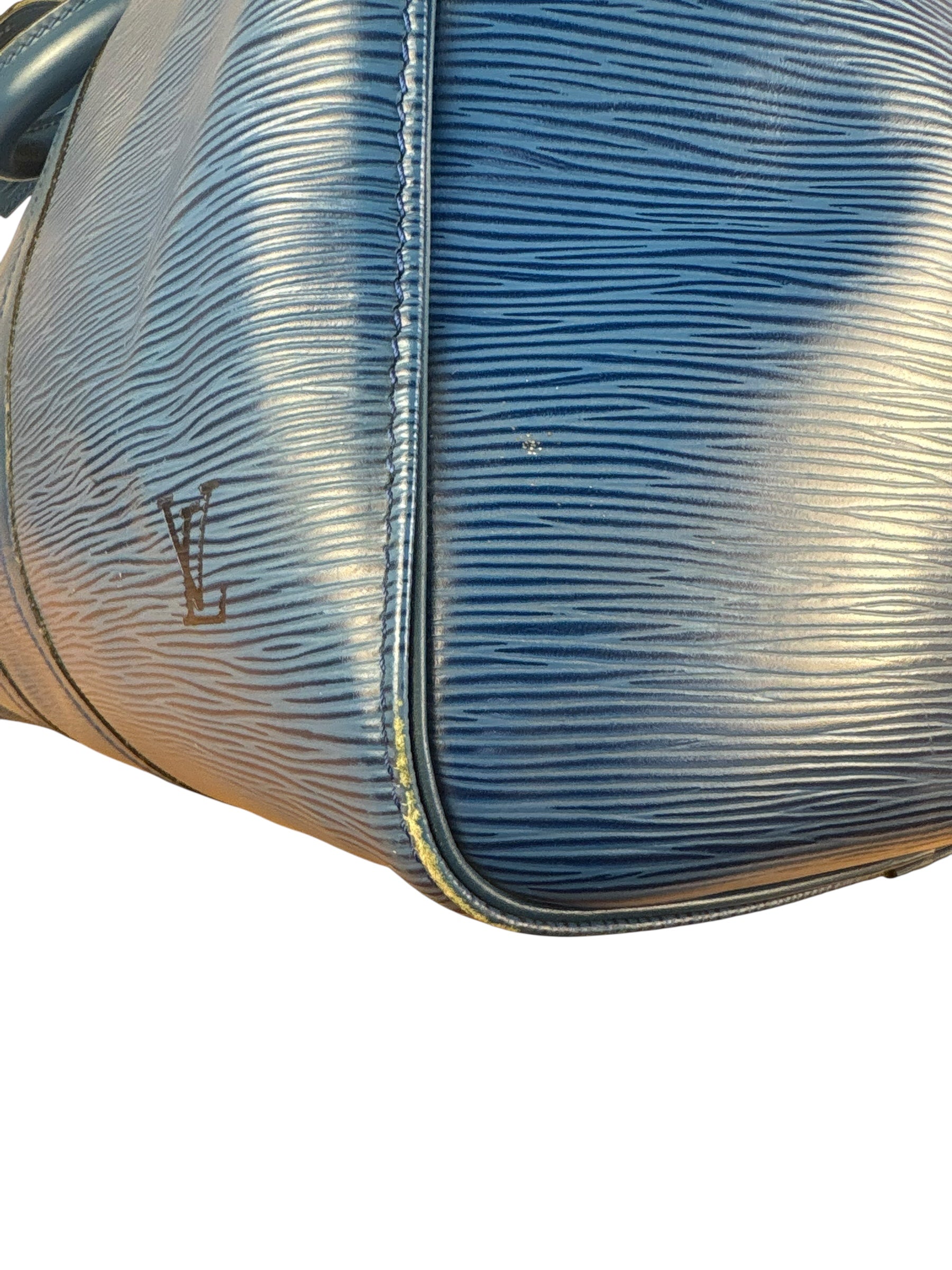 Louis Vuitton Blue Epi Keepall 50