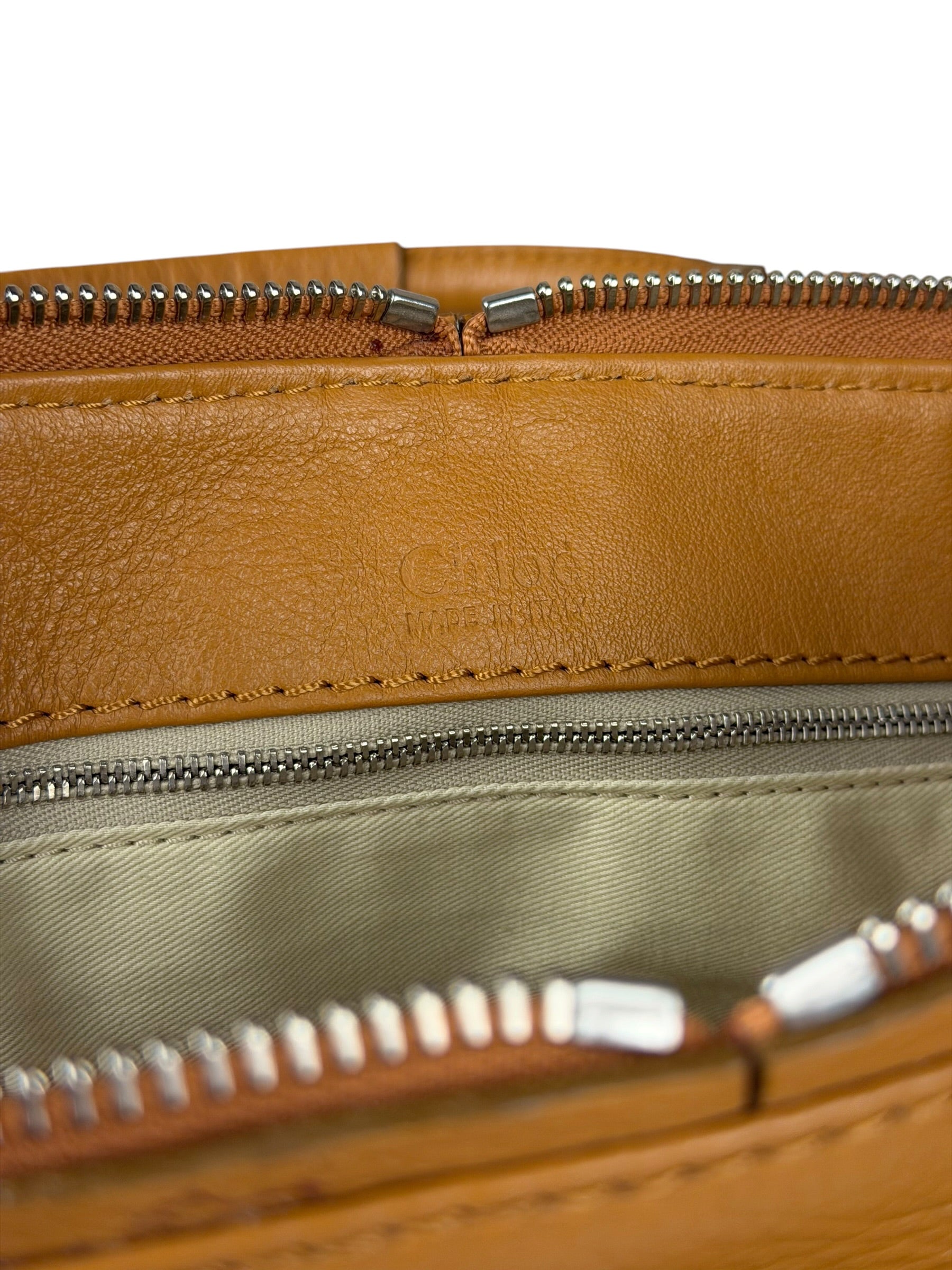 Chloe Tan Brown Leather Paddington Shoulder Bag
