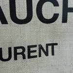 Saint Laurent Beige Canvas Rive Gauche Tote Bag